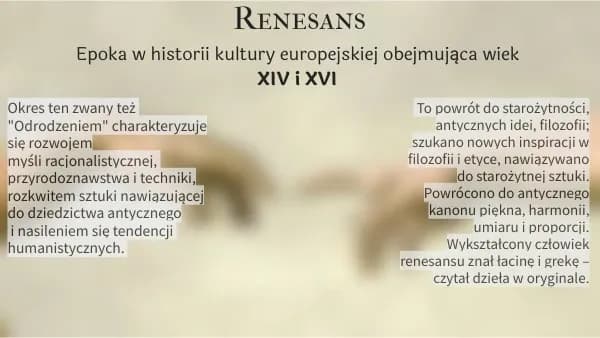 Mapa myśli renesans – kluczowe koncepcje i odkrycia tego okresu